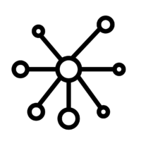 graphic of points leading to center point
