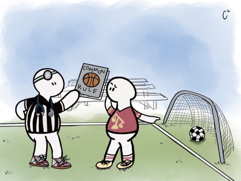Cartoon depicting Common Rule protections for research participants