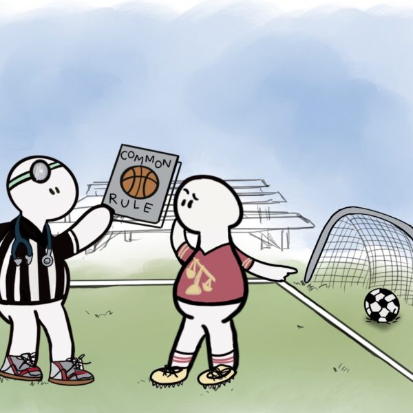 Cartoon depicting Common Rule protections for research participants