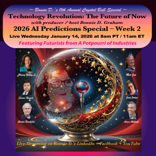 "Technology Revolution" podcast slide with headshots of the speakers